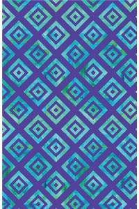 Journal Notebook Geometric Squares - Purple