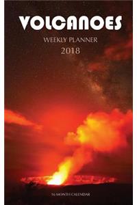 Volcanoes Weekly Planner 2018