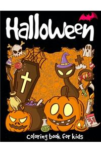 Halloween Coloring Book: A Super Cute Halloween for Kids (Happy Halloween Designs) Holiday Coloring Book of Halloween