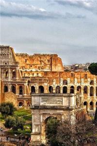 Aerial View of The Colosseum in Rome, Italy Journal