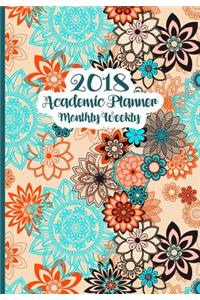 2018 Academic Planner Monthly Weekly
