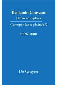 Correspondance GÃ©nÃ©rale 1816-1818