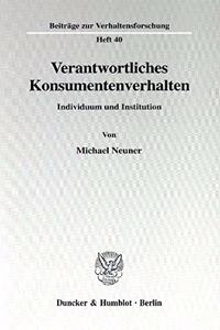 Verantwortliches Konsumentenverhalten