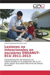 Lesiones no intencionales en escolares ENSANUT-ECU 2011-2013
