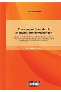 Chancengleichheit durch anonymisierte Bewerbungen