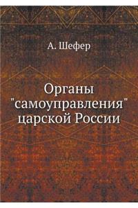 Органы самоуправления царской России