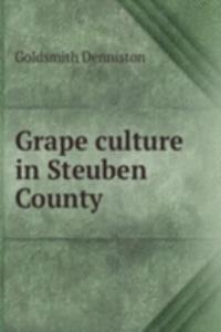 GRAPE CULTURE IN STEUBEN COUNTY