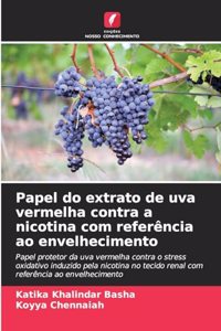 Papel do extrato de uva vermelha contra a nicotina com referência ao envelhecimento