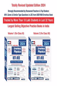 UBD1960 Errorless Physics for IIT-JEE (MAIN & ADVANCED) as per NTA/JAB (Paperback+Free Smart E-book) Revised Updated New Edition 2024 (2 volumes) by UBD1960 (Original Errorless Self Scorer USS Book with Trademark Certificate)