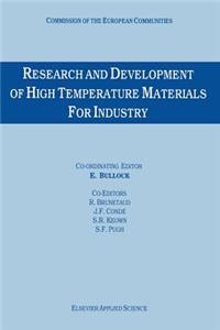 Research and Development of High Temperature Materials for Industry