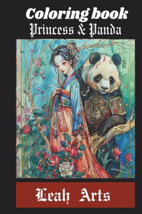 Coloring Book of Princesses and Pandas