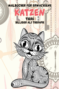 Malbücher für Erwachsene - Billiger als Therapie - Tiere - Katzen