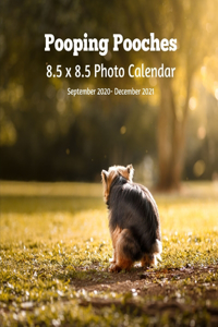 Pooping Pooches 8.5 X 8.5 Calendar September 2020 -December 2021