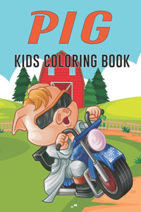 Pig Kids Coloring Book