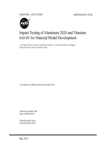 Impact Testing of Aluminum 2024 and Titanium 6Al-4V for Material Model Development