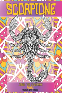 Libro da colorare - Disegni Anti stress - Animale - Scorpione