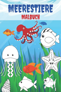 Meerestiere Malbuch