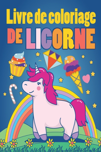 livre de coloriage de licorne