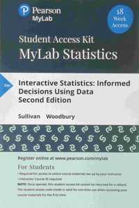 Mylab Statistics with Pearson Etext Access Code (18 Weeks) for Interactive Statistics