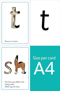 Read Write Inc. Phonics: Set 1 Speed Sounds Cards A4 (Pack of 5)