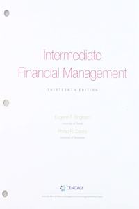 Bundle: Intermediate Financial Management, Loose-Leaf Version + Mindtapv2.0 Finance, 1 Term (6 Months) Printed Access Card
