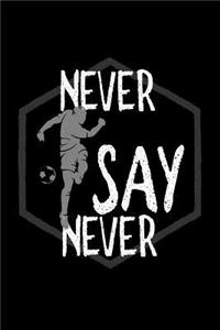 Never say never