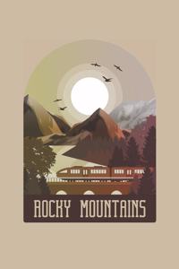 Rocky Mountains: Graph Paper Notebook, 6x9 Inch, 120 pages