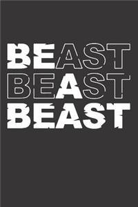 Notebook for Gym bodybuilding Fitness motivation coach sport beast