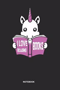 I Love Reading Books Notebook