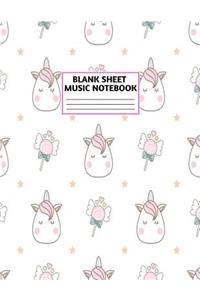 Blank Sheet Music Notebook