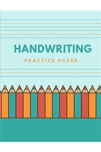 Handwriting Practice Paper: Preschool Writing Paper, Wide Lined Paper for Kindergarten includes Story Paper Pages