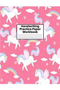 Handwriting Practice Paper Workbook