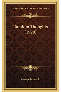 Random Thoughts (1920)