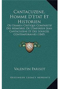 Cantacuzene, Homme D'Etat Et Historien