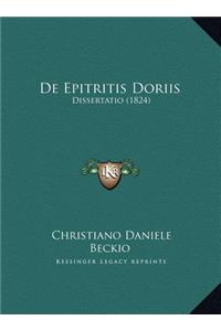 De Epitritis Doriis