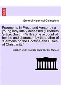 Fragments in Prose and Verse