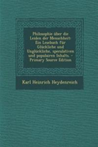 Philosophie Uber Die Leiden Der Menschheit