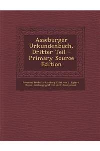 Asseburger Urkundenbuch, Dritter Teil