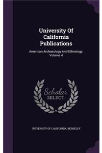 University Of California Publications