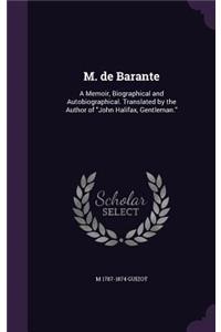 M. de Barante