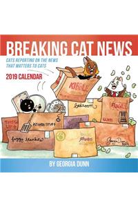 Breaking Cat News 2019 Wall Calendar