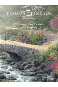 Thomas Kinkade Studios 2021 Engagement Calendar with Scripture