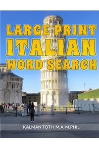 Large Print Italian Word Search