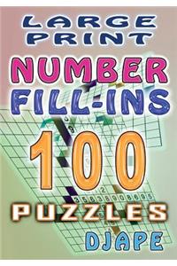 Large Print Number Fill-Ins
