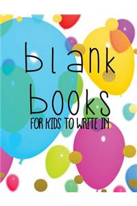 Blank Books For Kids To Write In