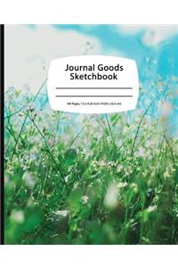Journal Goods Sketchbook - Blue Sky Grass