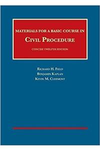 Materials for a Basic Course in Civil Procedure, Concise