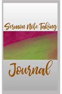 Sermon Note Taking Journal