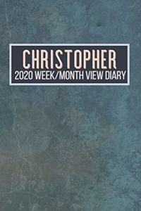 CHRISTOPHER 2020 Week/Month View Diary