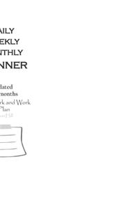 Daily Planner undated Alphabet N Personalised